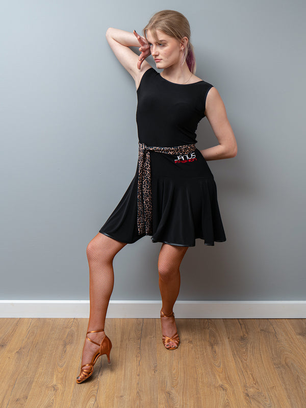 Black Practice Latin Dress | Janus Fashion