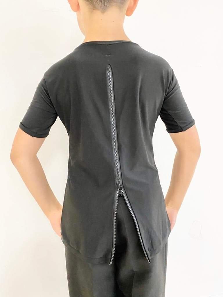 Boys Short Sleeve with Zip