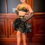 Black/Gold Latin Dance Competition Dress - BRAND NEW - SALE
