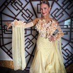 Buttercream - Junior/Adult Competition Ballroom Dance Dress | Janus Fashion