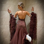 Espresso - Junior/Adult Competition Ballroom Dance Dress | Janus Fashion