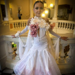 White - Junior/Adult Competition Ballroom Dance Dress | Janus Fashion