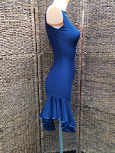 Load image into Gallery viewer, Side Frill Navy Practice Dress - Latin