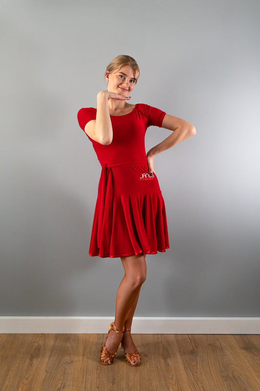 Red Practice Latin Dress