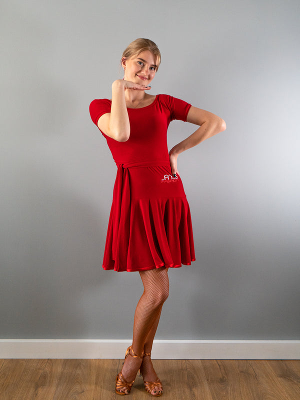 Red Practice Latin Dress