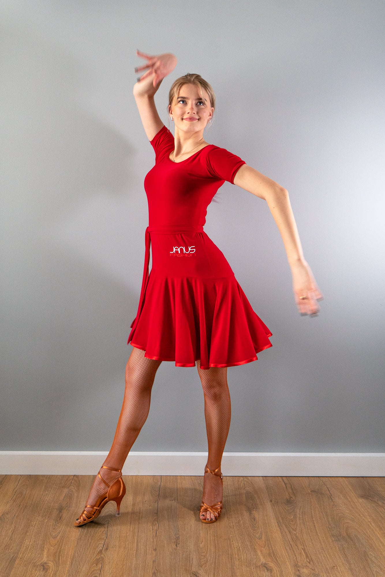 Red Practice Latin Dress