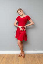 Load image into Gallery viewer, Red Practice Latin Dress