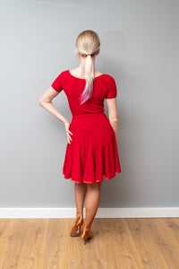 Red Practice Latin Dress