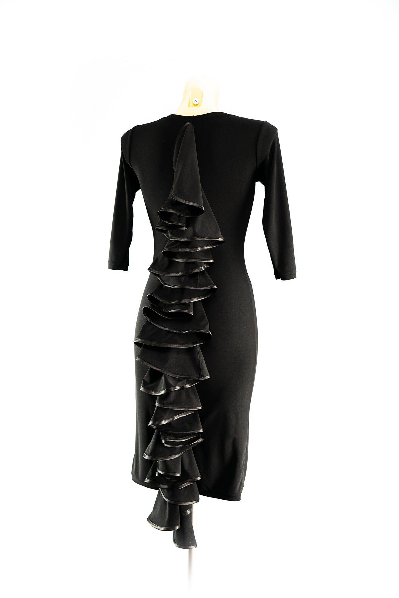 Ruffles Black Latin Practice Dress