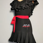 Latin Juvenile Practice Dress Red Belt | Janus Fashion