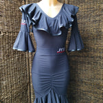 Latin Leotard with frill | Janus Fashion