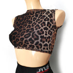 Leopard Junior/Adult Practice Crop Top | Janus Fashion