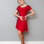 Red Juvenile Practice Latin Dress | Janus Fashion